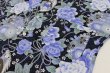 画像3: 2022新作鯉口シャツ【青系　サヤに薔薇、ツル】 (3)