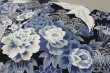 画像3: 2022新作鯉口シャツ【青系　ツルに牡丹】 (3)