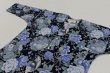 画像3: 2022新作鯉口シャツ【紗綾形に薔薇/紺系】 (3)