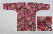 画像1: 2022新作鯉口シャツ【紗綾形に薔薇と源氏車/赤系】 (1)