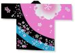 画像2: 【大人法被】桜法被　ピンク　大人気　ハッピ はっぴ 半纏 (2)