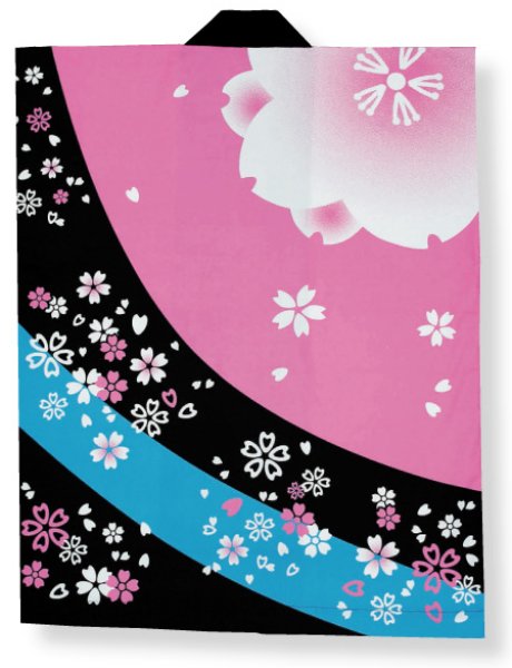 画像1: 【和太鼓法被】人気の桜　もちろん男女兼用　ハッピ はっぴ 半纏　和太鼓ハッピ (1)